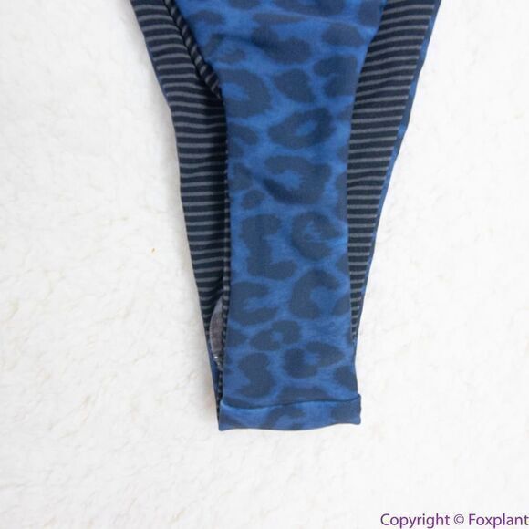 NEW Acacia Mateo bikini bottom leopard animal print blue Amur, S - Picture 12 of 16
